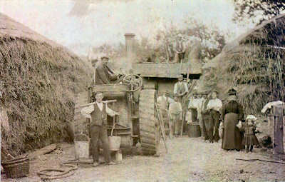 Winsham Threshing at Beer Farm 1916 - 2