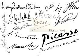 Famous Signatures