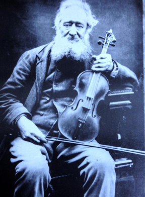 Thomas Gray of Earlston with his fiddle