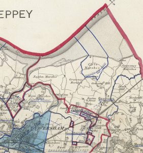 Map 3. Parish Boundaries 1921 Crown Copyright. Reproduced with permission of The National Archives and Findmypast.co.uk.