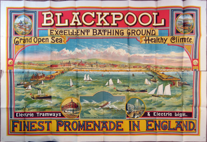 Blackpool Corporation poster early 1890s